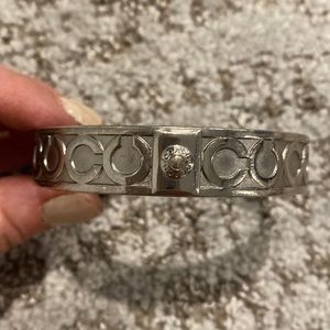 Silver Coach bangle